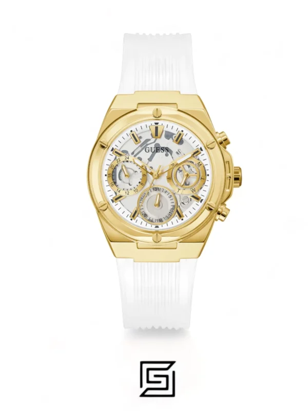 Original Watches,Women Guess original-watches ECO-FRIENDLY WHITE AND GOLD BIO-BASED WATCH GW0409L2 Guess