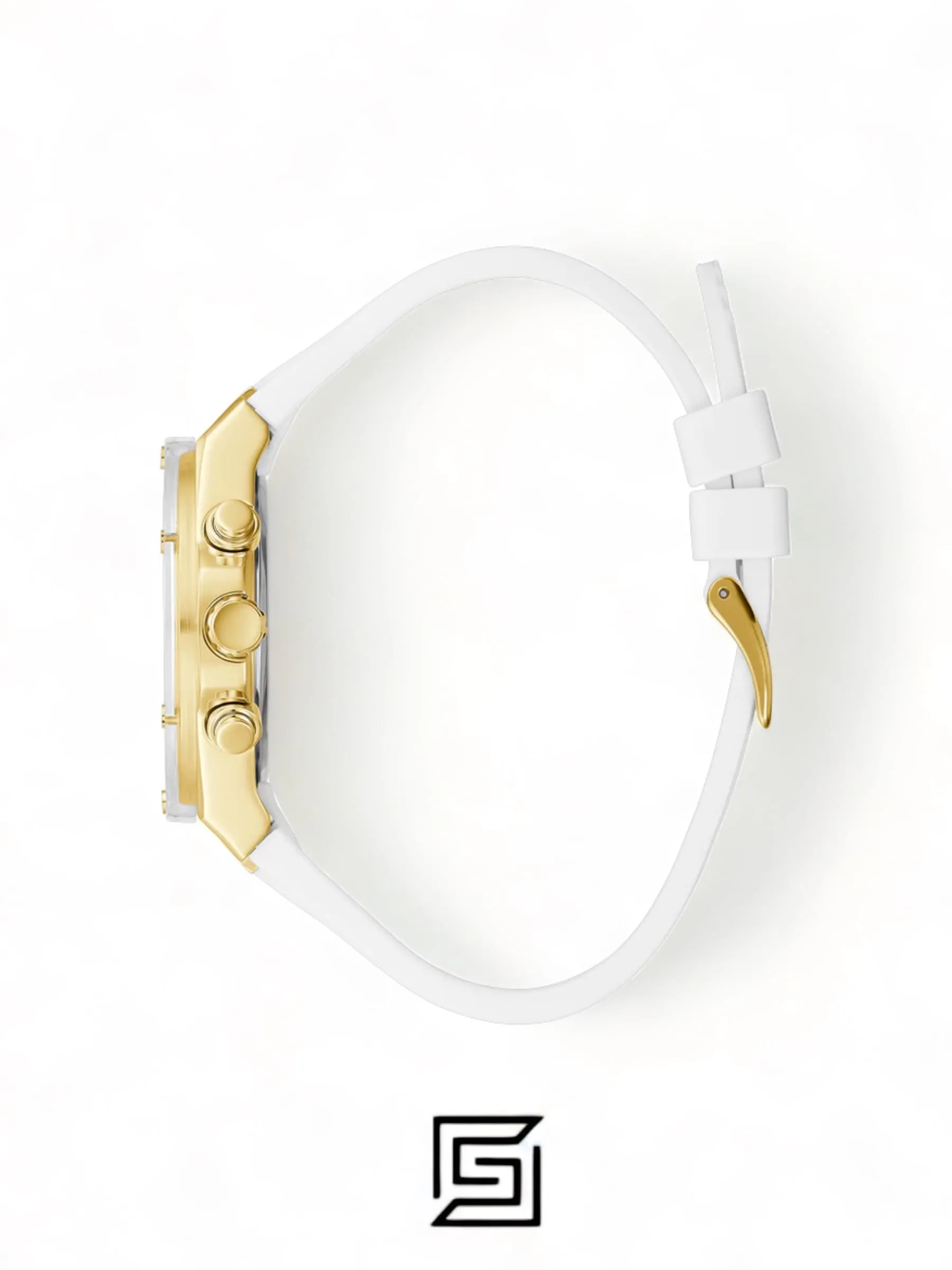 Original Watches,Women Guess original-watches ECO-FRIENDLY WHITE AND GOLD BIO-BASED WATCH GW0409L2 Guess