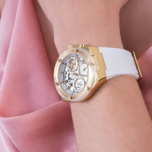 Original Watches,Women Guess original-watches ECO-FRIENDLY WHITE AND GOLD BIO-BASED WATCH GW0409L2 Guess