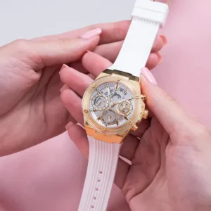 Original Watches,Women Guess original-watches ECO-FRIENDLY WHITE AND GOLD BIO-BASED WATCH GW0409L2 Guess
