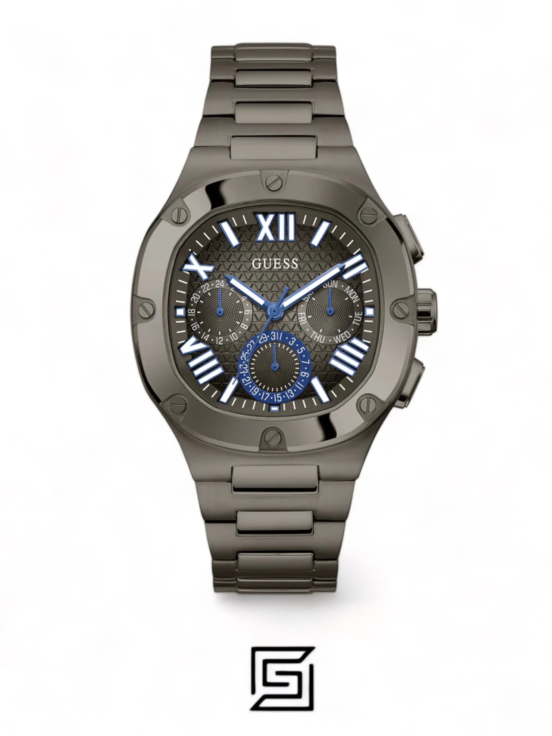 Men,Watches,Men,Original Watches original-watches GUESS Mens Gunmetal Multi-function Watch - GW0572G5 Guess