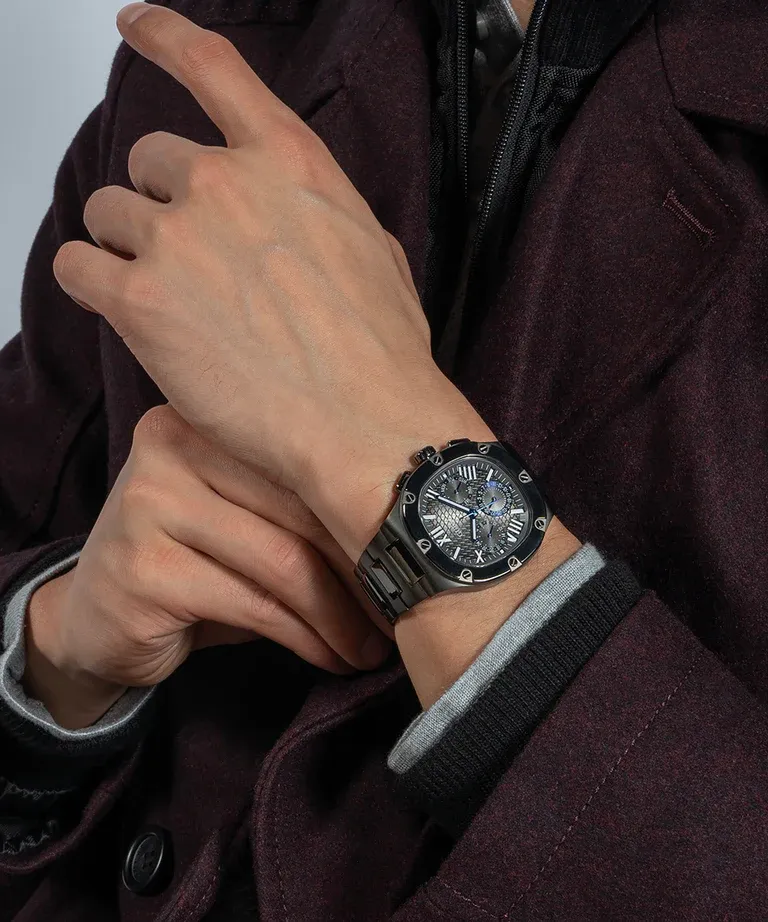 Men,Watches,Men,Original Watches original-watches GUESS Mens Gunmetal Multi-function Watch - GW0572G5 Guess