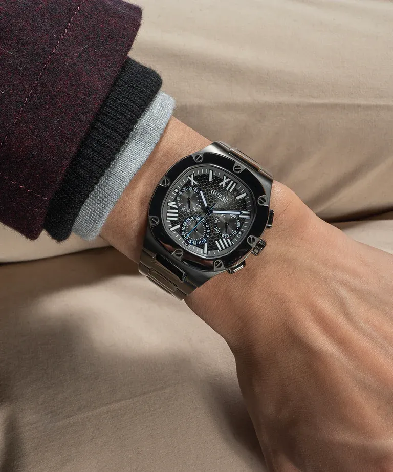Men,Watches,Men,Original Watches original-watches GUESS Mens Gunmetal Multi-function Watch - GW0572G5 Guess