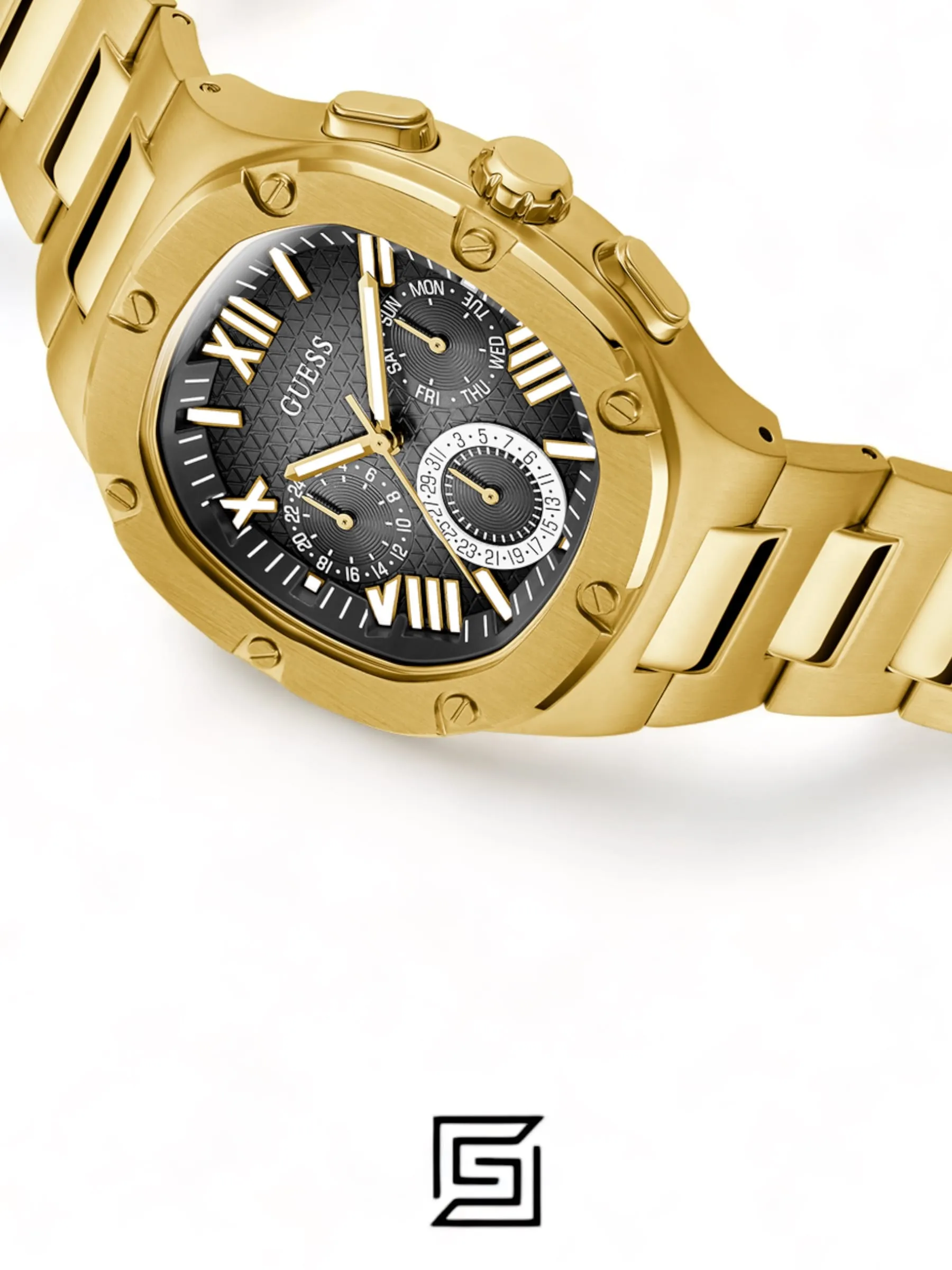 Men,Watches,Men,Original Watches original-watches GUESS Mens Gold Tone Multi-function Watch - GW0572G2 Guess