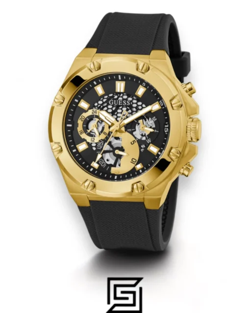 Men,Original Watches original-watches GUESS BLACK SILICONE STRAP MEN WATCHES GW0334G2 Guess