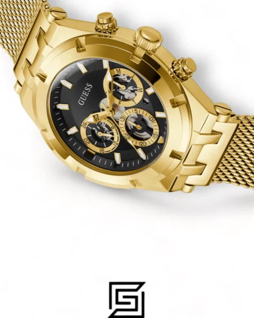 Men,Watches,Men,Original Watches watches GUESS Mens Gold Tone Multi-function Watch GW0582G2 Guess