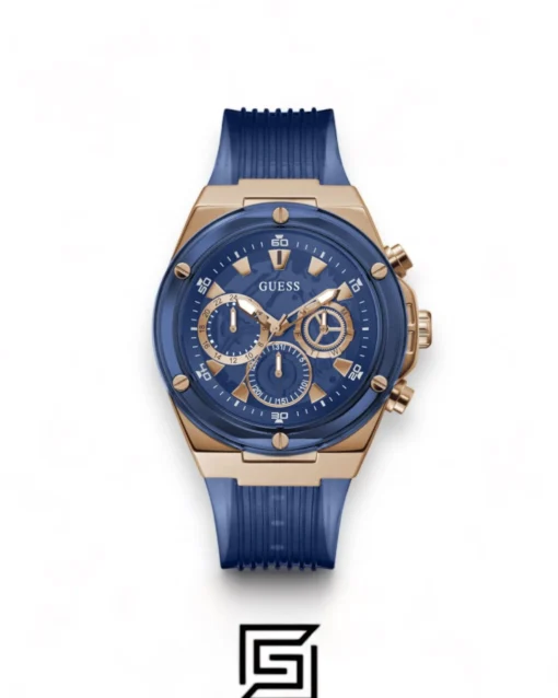 Men,Watches,Men,Original Watches Guess original-watches Men Chronograph Round Silicone Watch GW0425G3 - 46 mm Guess