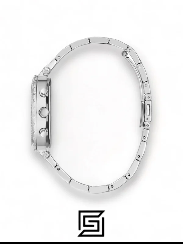 Original Watches,Women watches Women's Guess Stainless Steel Skeleton Dial Crystallized Glitz Watch GW0403L1 Guess