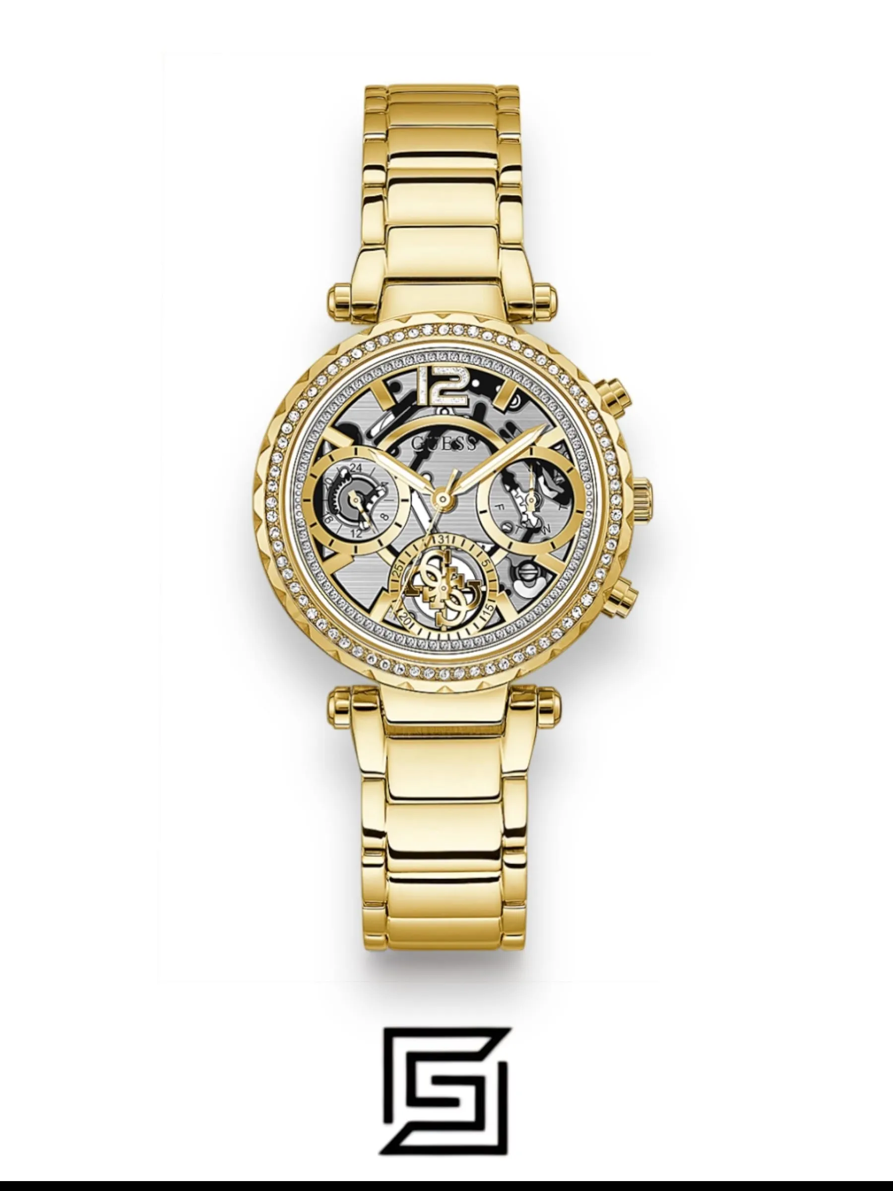 Watches,Women,Original Watches,Women watches GUESS Gold Tone Multifunction Watch GW0403L2 Guess
