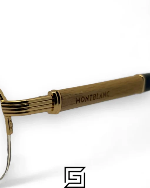 Eyeglasses,Men MontBlanc eyeglasses NEW MONT BLANC MB 447 028 GOLD WOOD MontBlanc