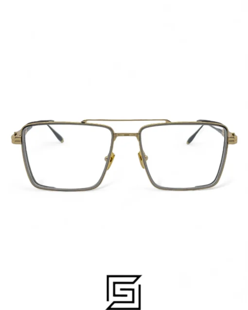 Eyeglasses,Men Akoni eyeglasses AKS-504B-55 CAT3 Gold and Silver Akoni