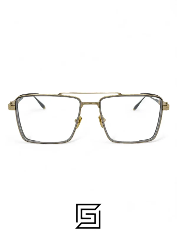Eyeglasses,Men Akoni eyeglasses AKS-504B-55 CAT3 Gold and Silver Akoni
