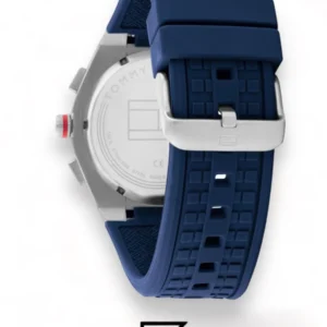 Men,Original Watches watches Tommy Hilfiger Men's Quartz Multifunction Stainless Steel and Silicone Strap Watch 1791899 Tommy Hilfiger