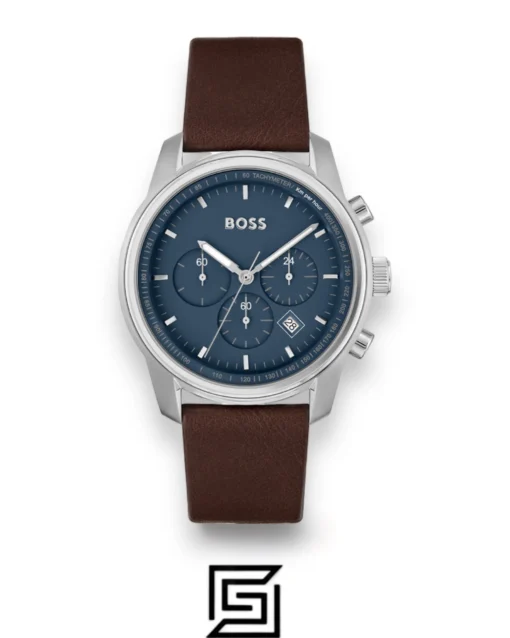 Men,Original Watches Hugo Boss original-watches BOSS Chronograph Quartz Watch for Men with Brown Leather Strap - 1514002 Boss