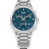 Men,Original Watches original-watches Hugo Boss Silver Steel Blue Dial Men's Chrono Watch - 1513927 Boss