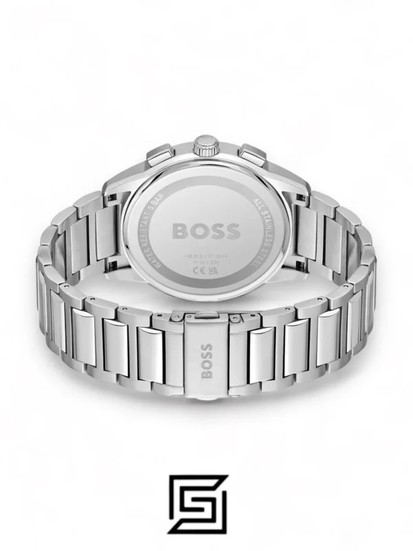 Men,Original Watches original-watches Hugo Boss Silver Steel Blue Dial Men's Chrono Watch - 1513927 Boss