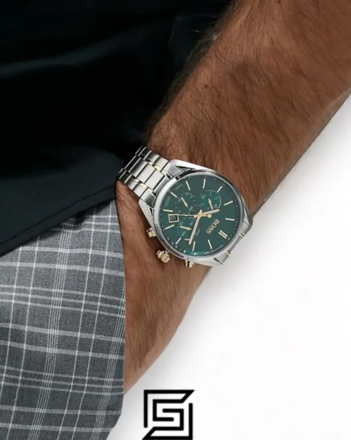 Men,Original Watches Hugo Boss original-watches Men's Champion Green Dial Watch - 1513878 Boss