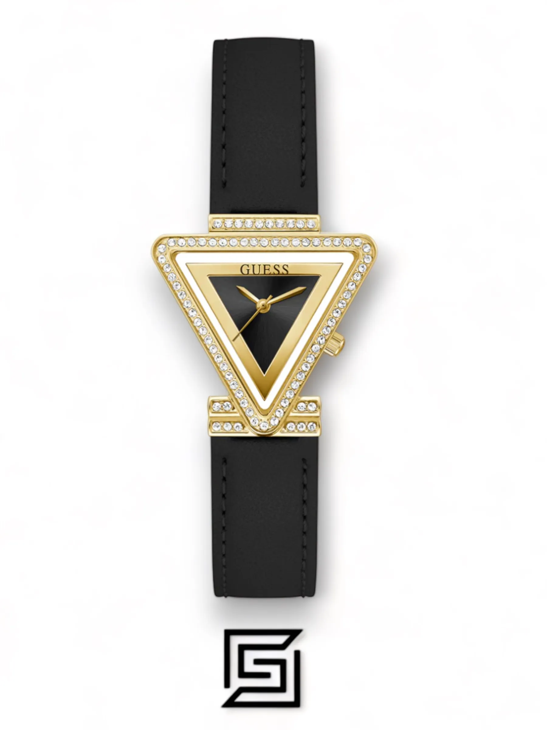 Original Watches,Women watches GUESS Ladies Black Gold Tone Analog Watch - GW0504L5 Guess