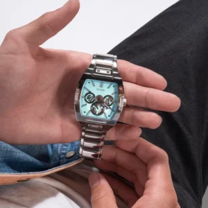 Men,Original Watches watches GUESS Mens Silver Tone Multi-function Watch - GW0456G4 Guess