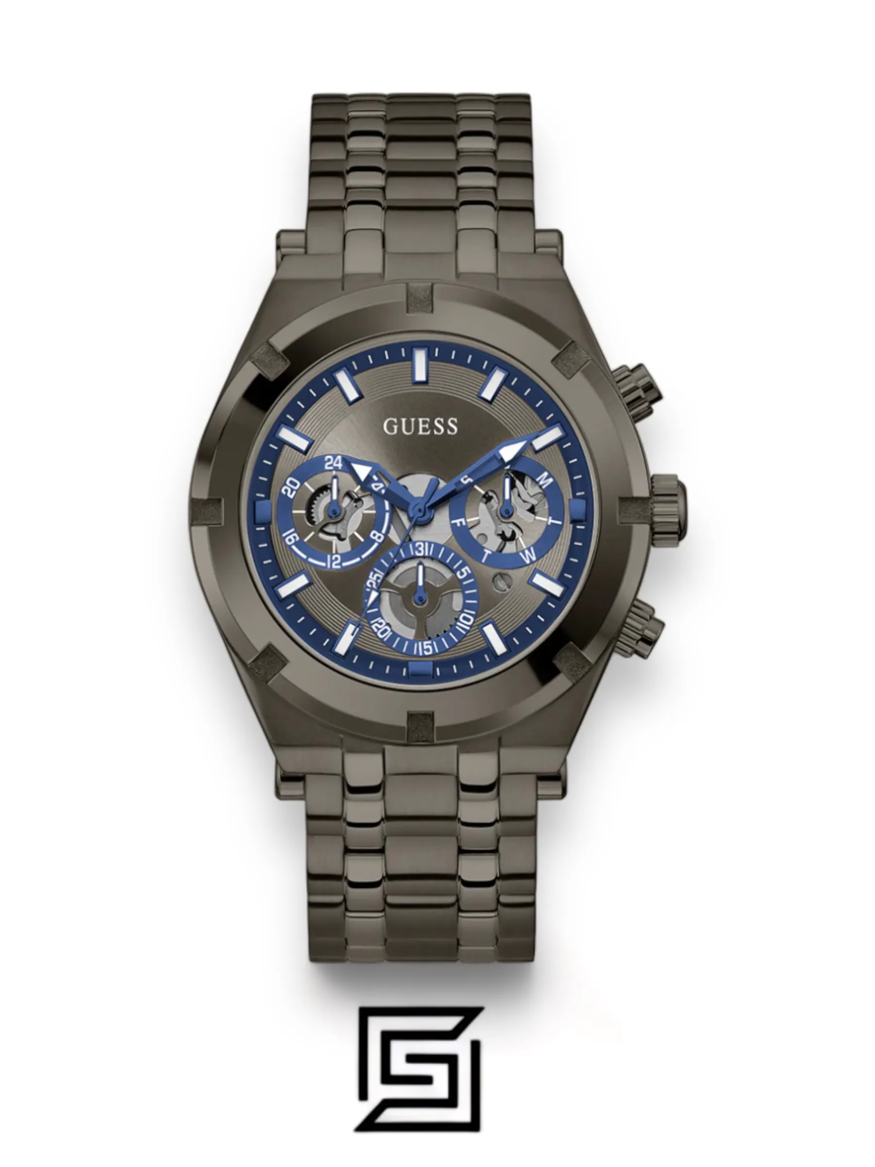 Men,Original Watches original-watches GUESS Mens Gunmetal Multi function Watch - GW0260G3 Guess