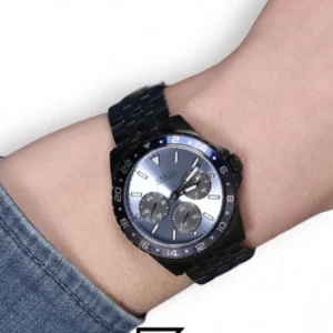 Men,Original Watches original-watches Guess Men’s Quartz Grey Stainless Steel Blue Dial - W1107G5 Guess