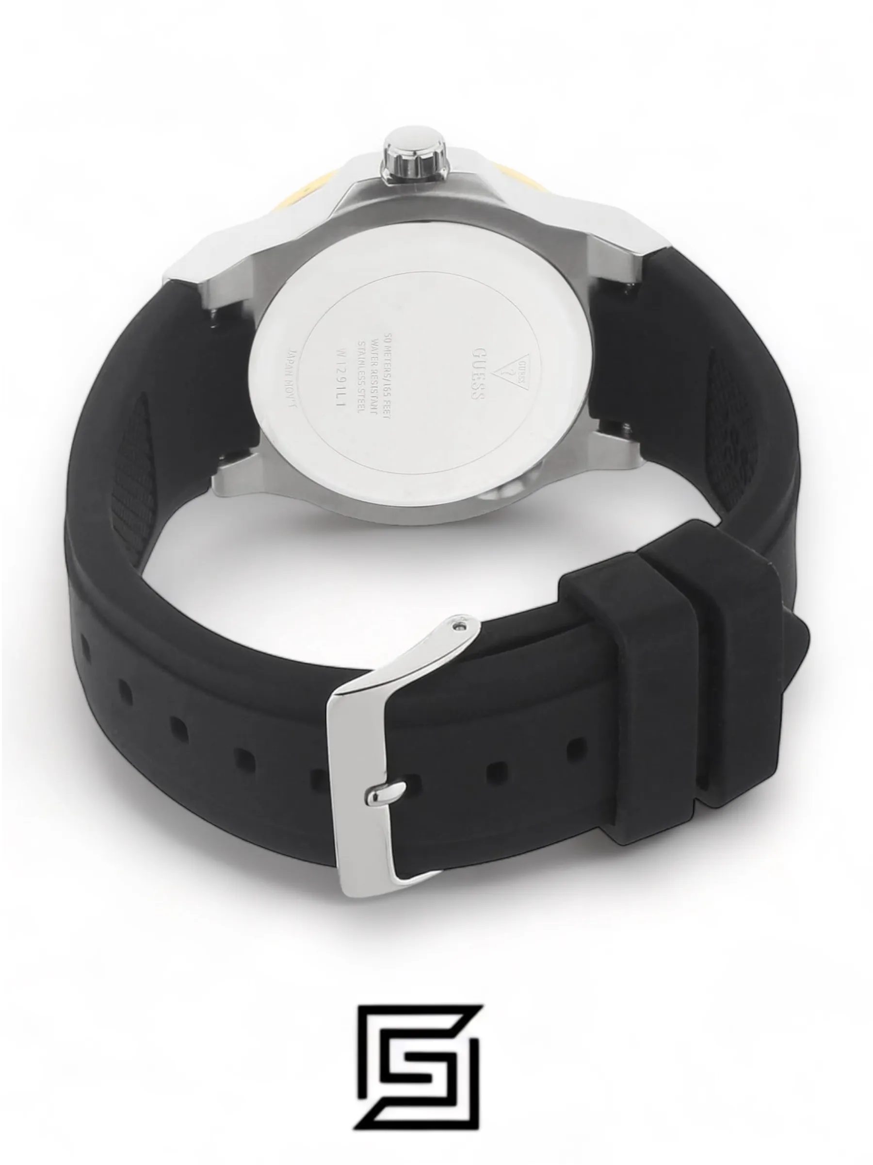 Original Watches,Women watches Guess Womens Quartz Watch Analog Display And Silicone Strap - W1291L1 Guess