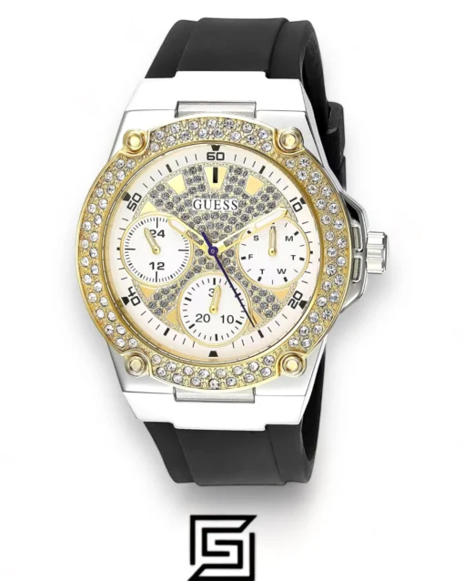 Original Watches,Women watches Guess Womens Quartz Watch Analog Display And Silicone Strap - W1291L1 Guess