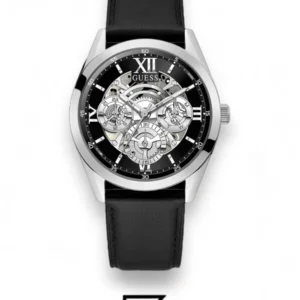 Men,Original Watches original-watches GUESS Mens Black Silver Tone Multi-function Watch - GW0389G1 Guess