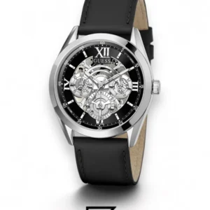 Men,Original Watches original-watches GUESS Mens Black Silver Tone Multi-function Watch - GW0389G1 Guess