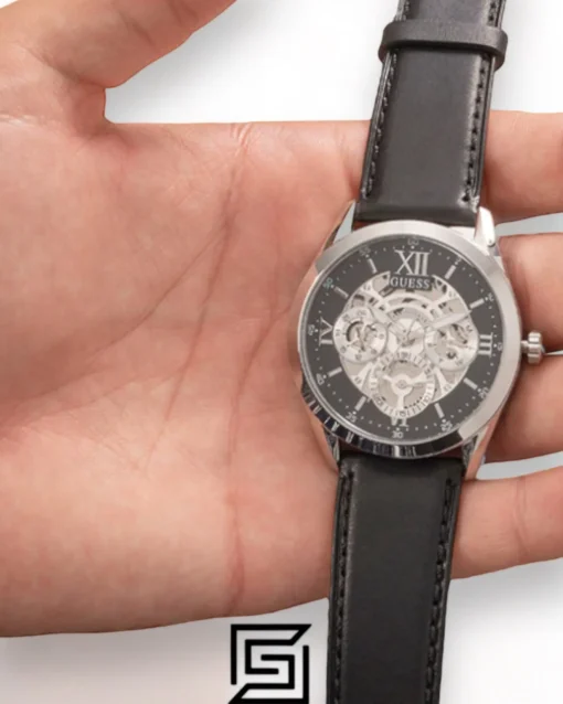 Men,Original Watches original-watches GUESS Mens Black Silver Tone Multi-function Watch - GW0389G1 Guess