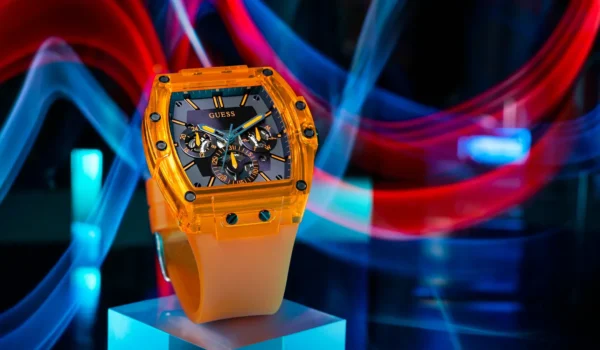 Men,Original Watches original-watches GUESS Mens Orange Multi-function Watch - GW0203G10 Guess