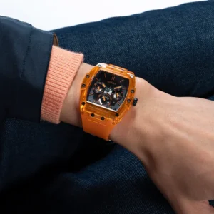 Men,Original Watches original-watches GUESS Mens Orange Multi-function Watch - GW0203G10 Guess