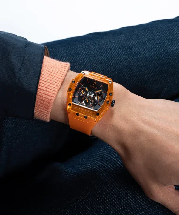 Men,Original Watches original-watches GUESS Mens Orange Multi-function Watch - GW0203G10 Guess