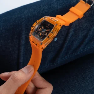 Men,Original Watches original-watches GUESS Mens Orange Multi-function Watch - GW0203G10 Guess