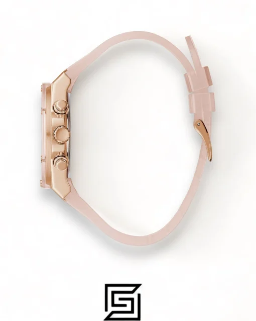 Original Watches,Women Guess original-watches Women's Pink Dial PU Multi-Function Watch GW0409L3 Guess