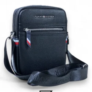 Bags,Leather,Men Tommy Hilfiger leather Tommy Cross Bag TM1016-7 Black Tommy Hilfiger
