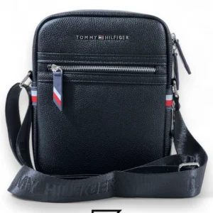 Bags,Leather,Men Tommy Hilfiger leather Tommy Cross Bag TM1016-7 Black Tommy Hilfiger