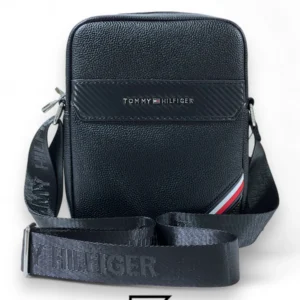 Bags,Leather,Men Tommy Hilfiger leather Tommy Cross Bag TM1016-1 Black Tommy Hilfiger