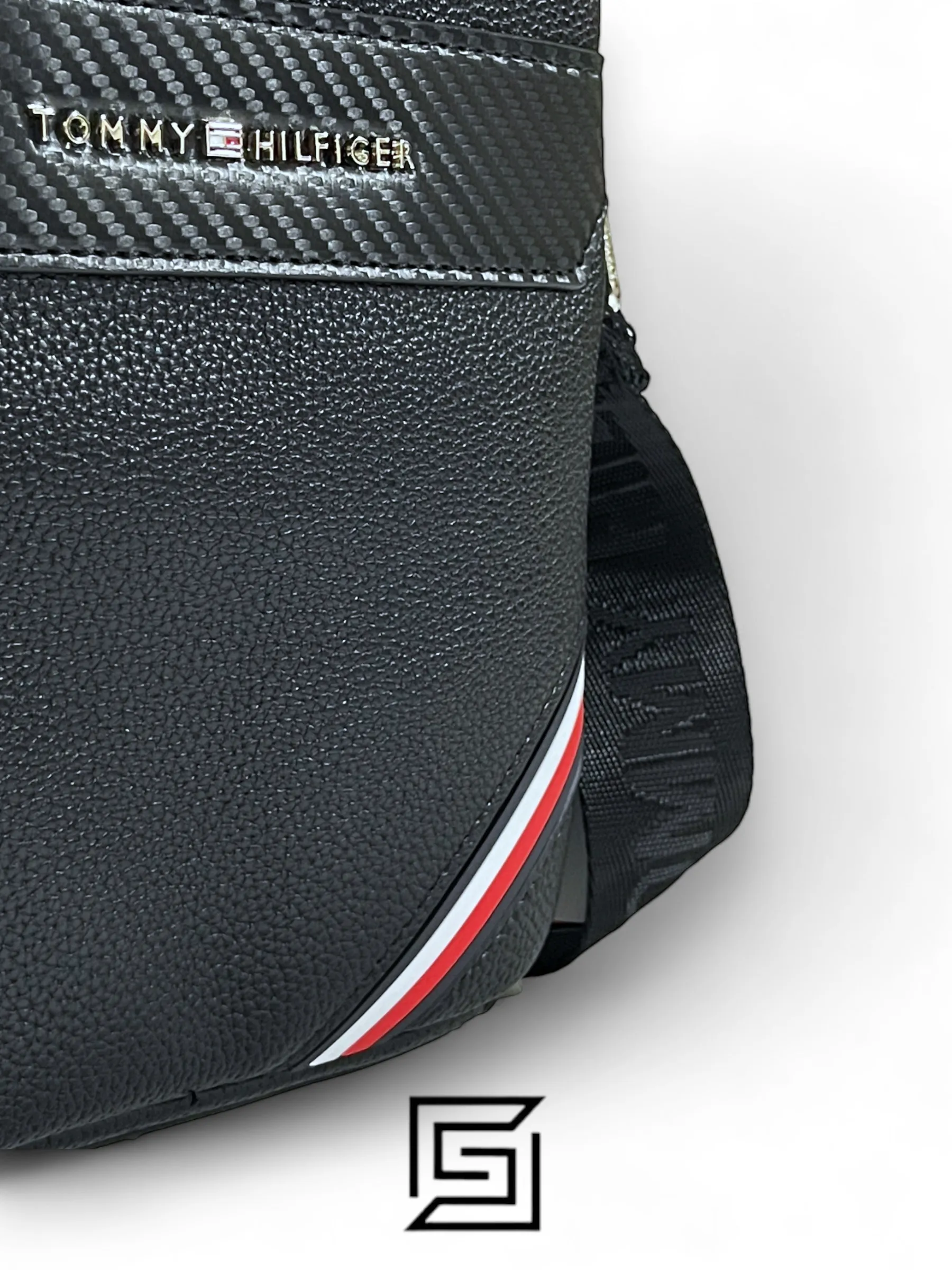 Bags,Leather,Men Tommy Hilfiger leather Tommy Cross Bag TM1016-1 Black Tommy Hilfiger