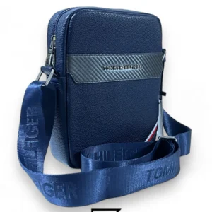 Bags,Leather,Men Tommy Hilfiger leather Tommy Cross Bag TM1016-1 Blue Tommy Hilfiger