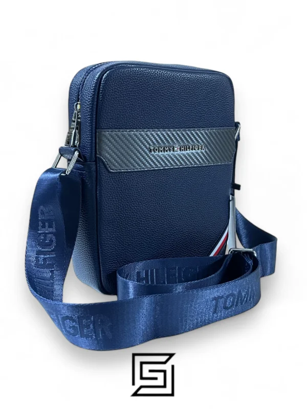 Bags,Leather,Men Tommy Hilfiger leather Tommy Cross Bag TM1016-1 Blue Tommy Hilfiger