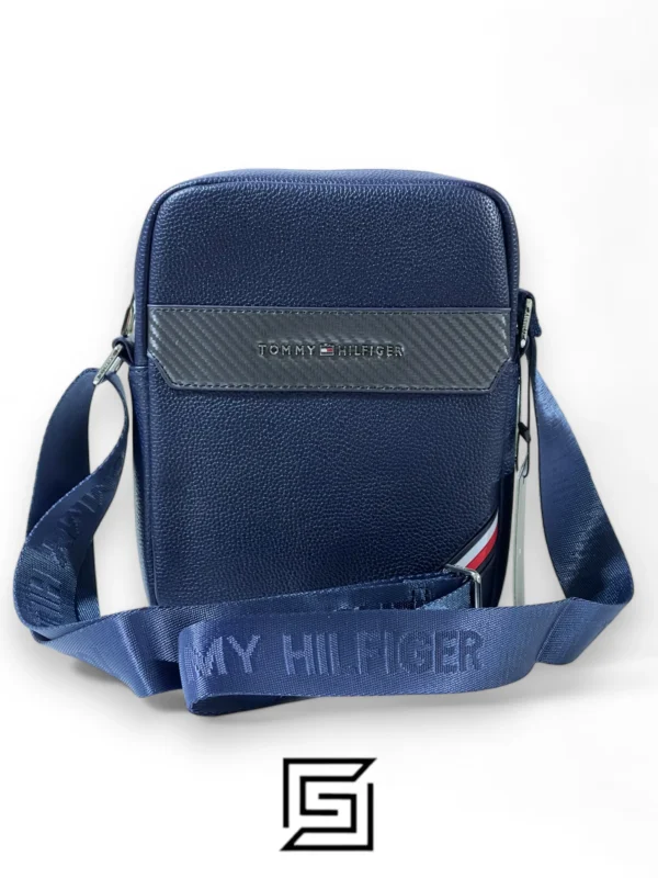 Bags,Leather,Men Tommy Hilfiger leather Tommy Cross Bag TM1016-1 Blue Tommy Hilfiger