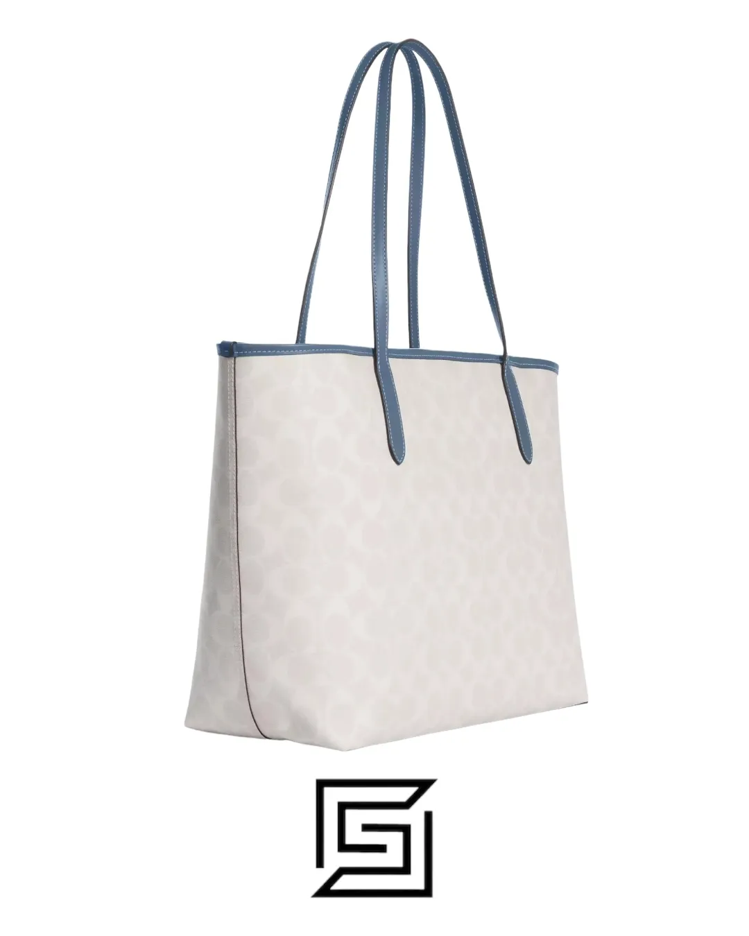 Bags,Leather,Women Coach leather City tote in signature canvas with Varsity pattern Style No.CB869 Coach