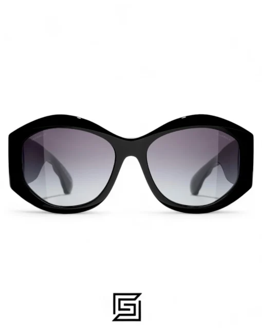 Sunglasses,Women sunglasses CHANEL 5486-A C.760/BLACK X GREY Chanel