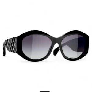 Sunglasses,Women sunglasses CHANEL 5486-A C.760/BLACK X GREY Chanel
