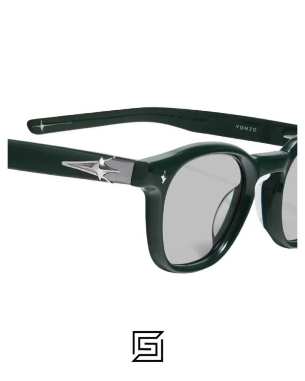 Gentle Monster sunglasses Vonzo GR6 - Green acetate frame Grey