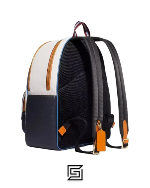 Bags,Leather,Women leather Court Backpack With Signature Canvas Detail And Coach Stamp CE596 Z Coach