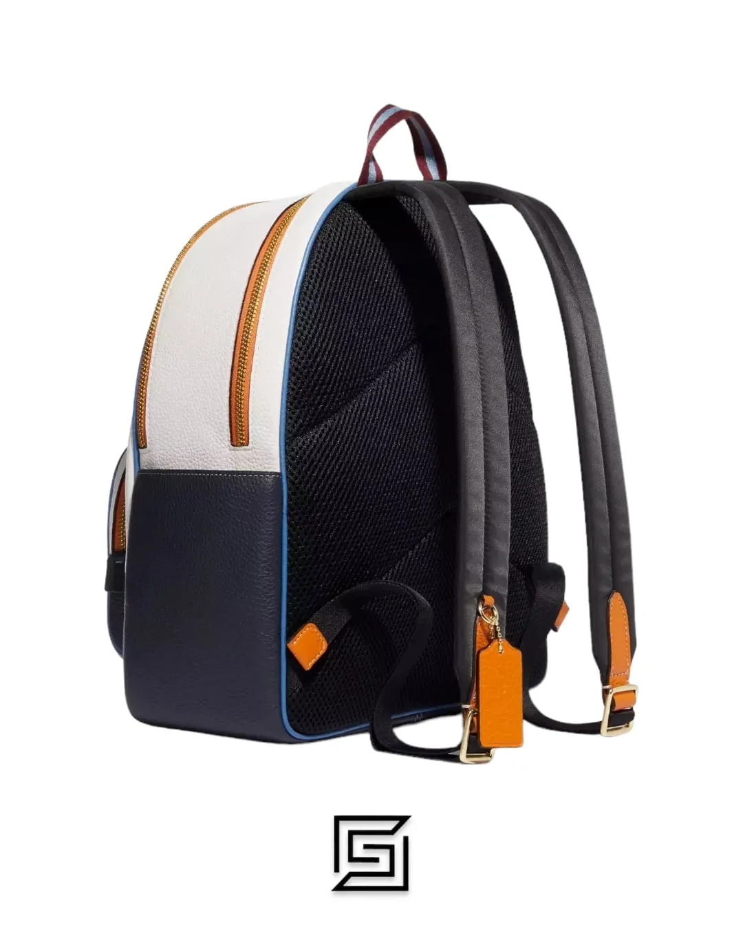 Bags,Leather,Women leather Court Backpack With Signature Canvas Detail And Coach Stamp CE596 Z Coach