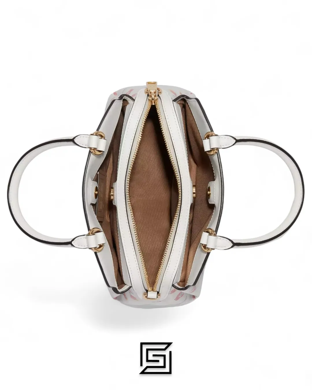 Bags,Leather,Women Coach leather Mini Lillie Carryall In Signature Canvas With Mystical Floral Print Style No. C8340 Coach