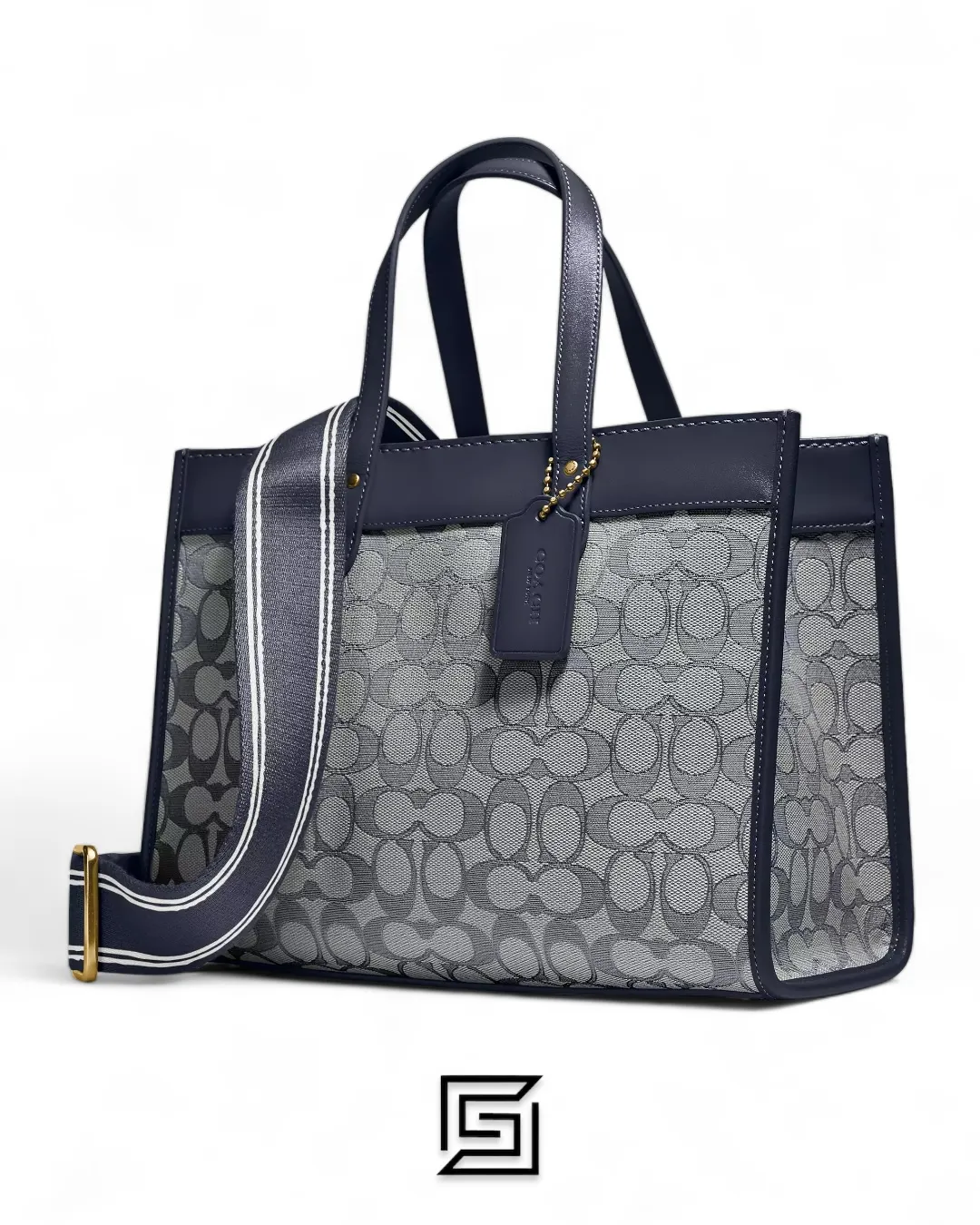 Bags,Leather,Women Coach leather Field Tote 30 In Signature Jacquard C3282 Coach